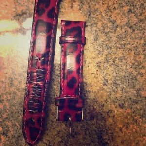 Michele Watch Strap Leopard Print